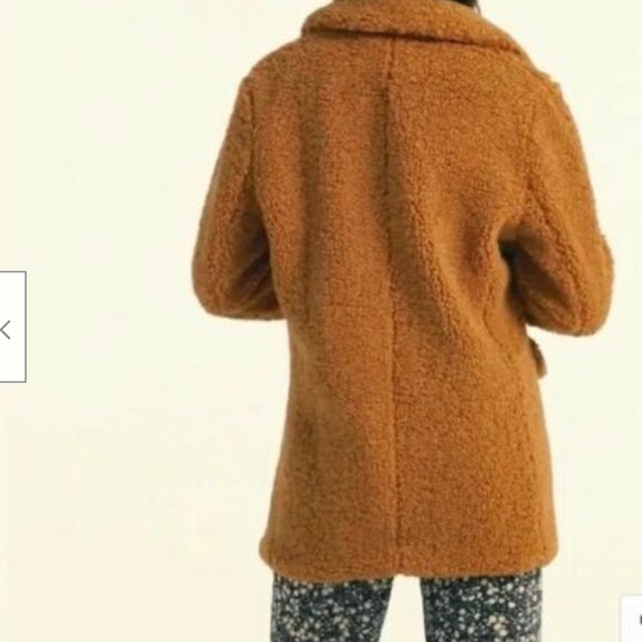 J. Crew NWT Adobe Clay Teddy Sherpa Jacket Size XL - Picture 3 of 4